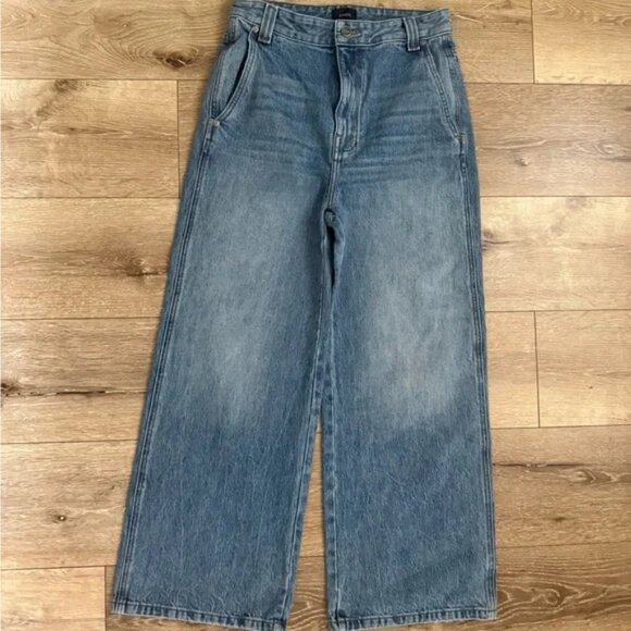 KHAITE Blue Wide Leg Jeans - Picture 1 of 3